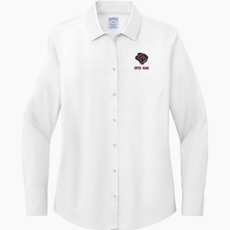 MAYSVILLE R-1 SCHOOL DISTRICT WOLVERINES <span class="pdp-name-mascot">MAYSVILLE R-1 DISTRICT WOLVERINES</span> Brooks Brothers Women's Wrinkle-Free Stretch Pinpoint Shirt