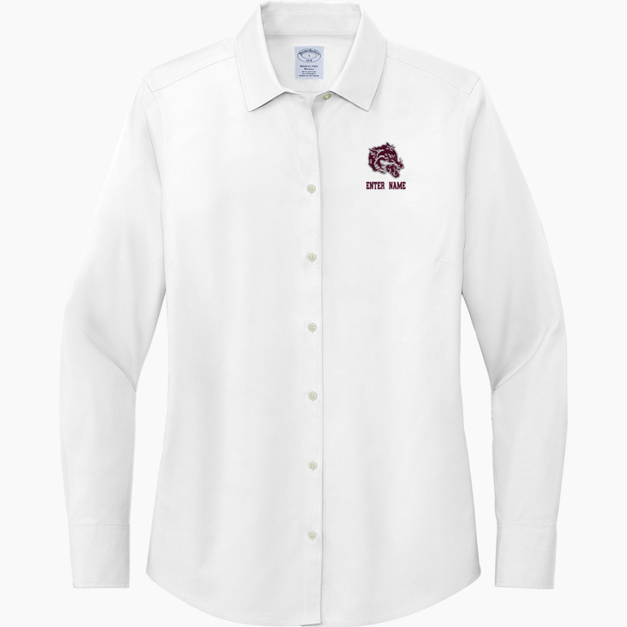 WINNECONNE HIGH SCHOOL WOLVES <span class="pdp-name-mascot">WINNECONNE WOLVES</span> Brooks Brothers Women's Wrinkle-Free Stretch Pinpoint Shirt