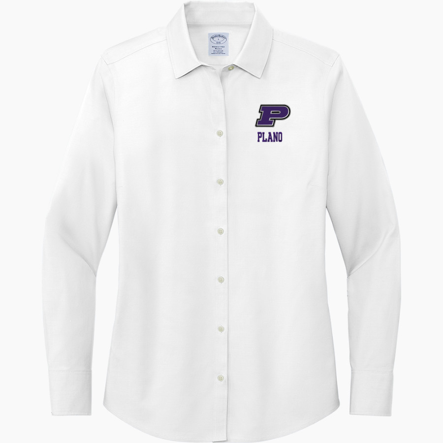 Plano Tigers <span class="pdp-name-mascot">Plano Tigers</span> Brooks Brothers Women's Wrinkle-Free Stretch Pinpoint Shirt