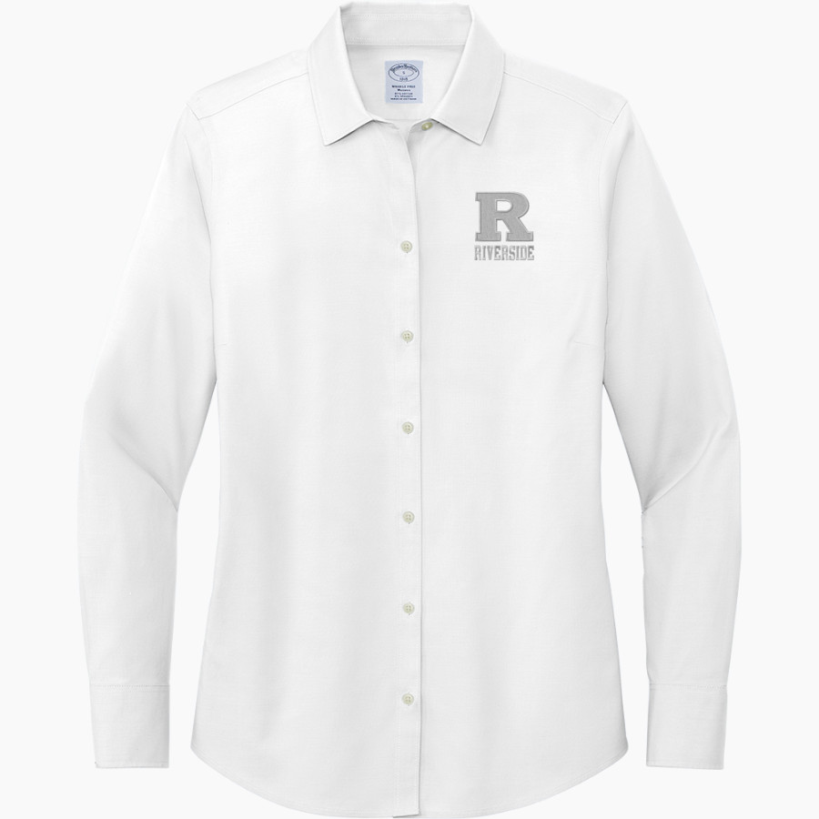 Riverside Pirates <span class="pdp-name-mascot">Riverside Pirates</span> Brooks Brothers Women's Wrinkle-Free Stretch Pinpoint Shirt