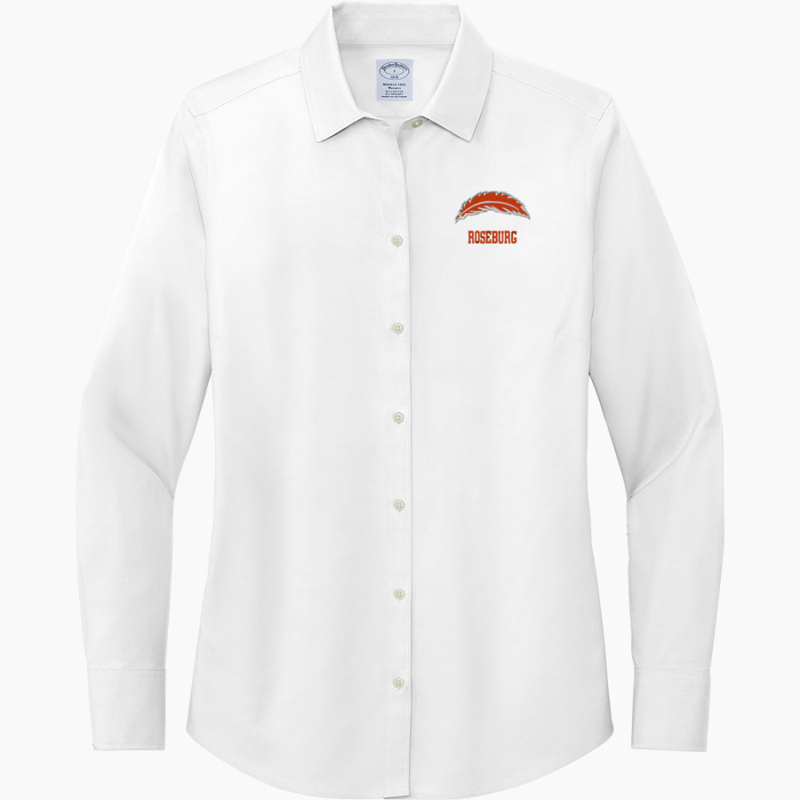Roseburg Indians <span class="pdp-name-mascot">Roseburg Indians</span> Brooks Brothers Women's Wrinkle-Free Stretch Pinpoint Shirt