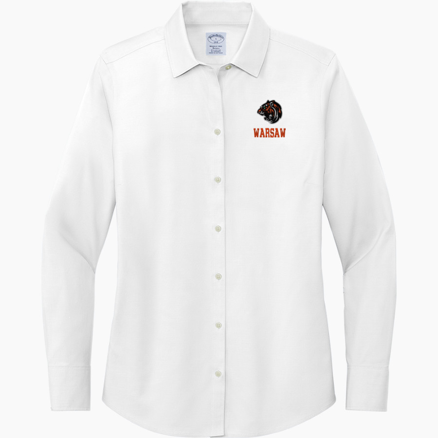WARSAW HIGH SCHOOL TIGERS <span class="pdp-name-mascot">WARSAW TIGERS</span> Brooks Brothers Women's Wrinkle-Free Stretch Pinpoint Shirt