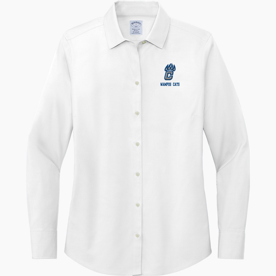 CONWAY HIGH SCHOOL-WEST CAMPUS WAMPUS CATS <span class="pdp-name-mascot">CONWAY WAMPUS CATS</span> Brooks Brothers Women's Wrinkle-Free Stretch Pinpoint Shirt