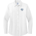 Garrett College Lakers <span class="pdp-name-mascot">Garrett College Lakers</span> Brooks Brothers Women's Wrinkle-Free Stretch Pinpoint Shirt Front Thumbnail