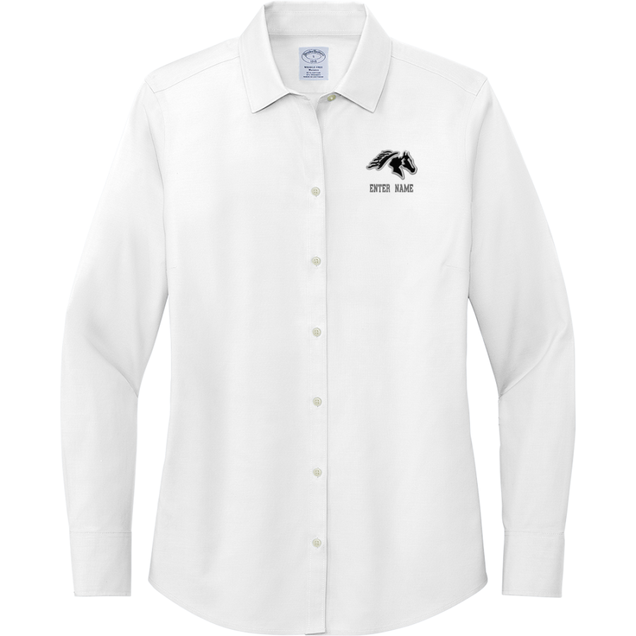 Sisters Outlaws <span class="pdp-name-mascot">Sisters Outlaws</span> Brooks Brothers Women's Wrinkle-Free Stretch Pinpoint Shirt