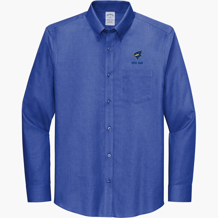 Johnson Creek BlueJays <span class="pdp-name-mascot">Johnson Creek Blue Jays</span> Brooks Brothers Wrinkle-Free Stretch Nailhead Shirt