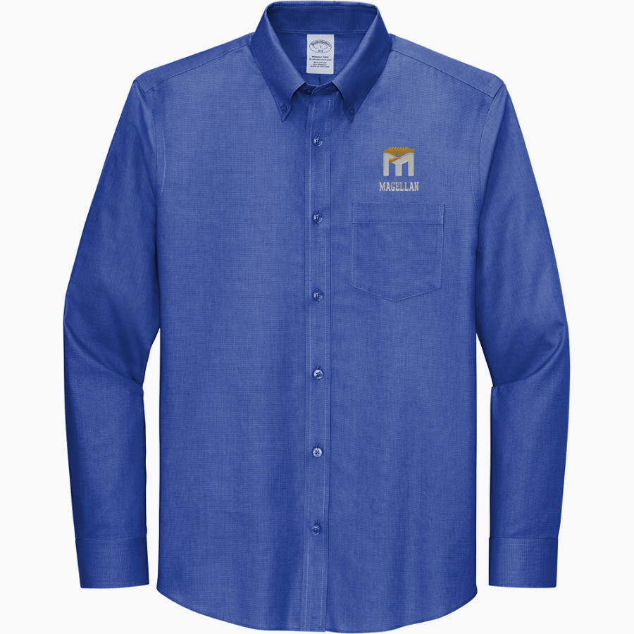 Magellan International School The Online Store <span class="pdp-name-mascot">Magellan Gators</span> Brooks Brothers Wrinkle-Free Stretch Nailhead Shirt