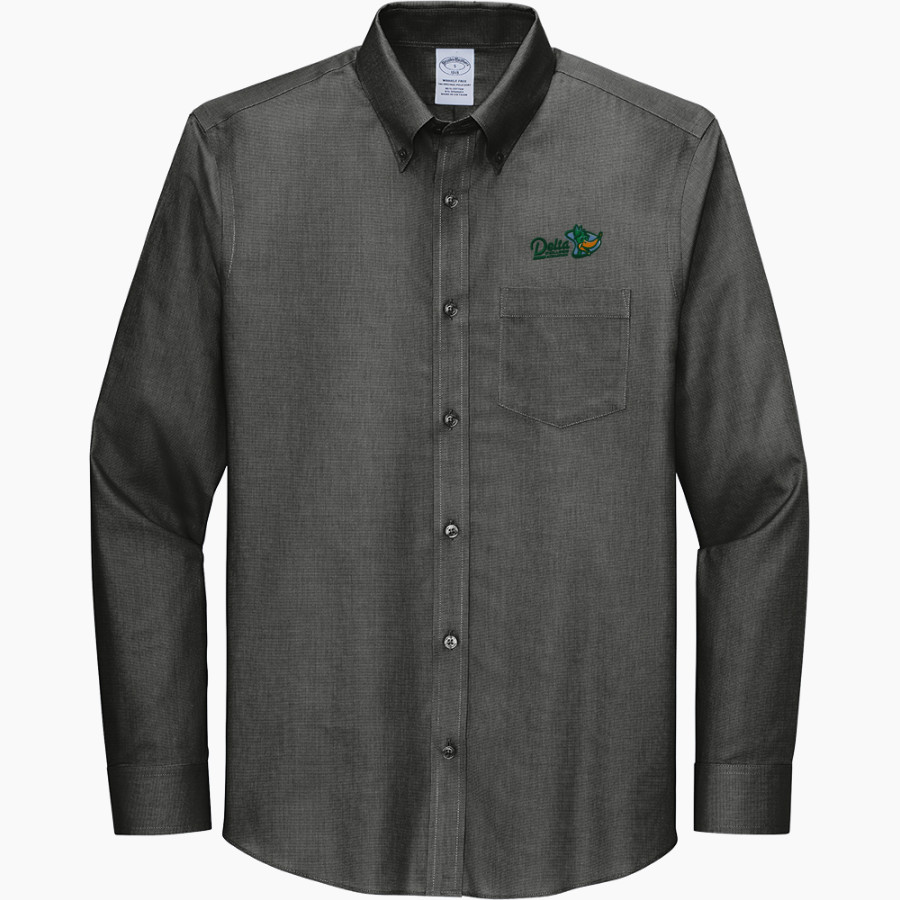 Delta College Pioneers <span class="pdp-name-mascot">Delta College Athletics Pioneers</span> Brooks Brothers Wrinkle-Free Stretch Nailhead Shirt