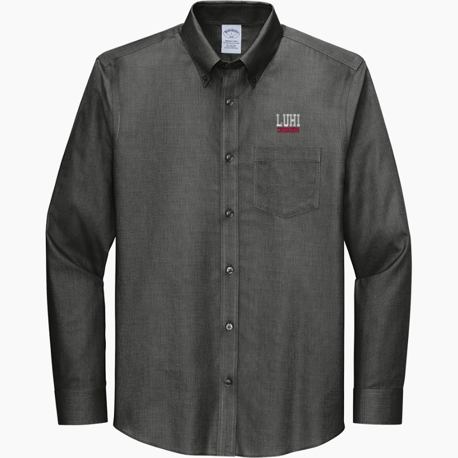 LuHi Crusaders <span class="pdp-name-mascot">LuHi Crusaders</span> Brooks Brothers Wrinkle-Free Stretch Nailhead Shirt