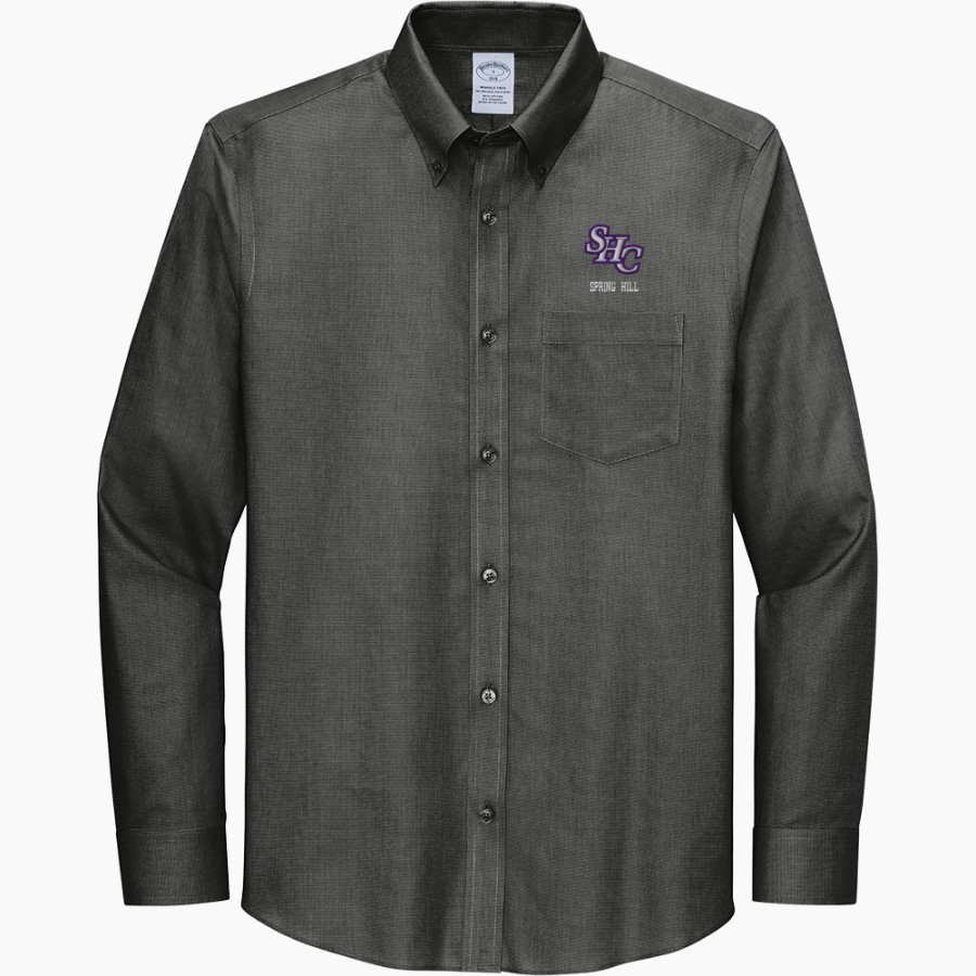 Spring Hill Badgers <span class="pdp-name-mascot">Spring Hill Badgers</span> Brooks Brothers Wrinkle-Free Stretch Nailhead Shirt