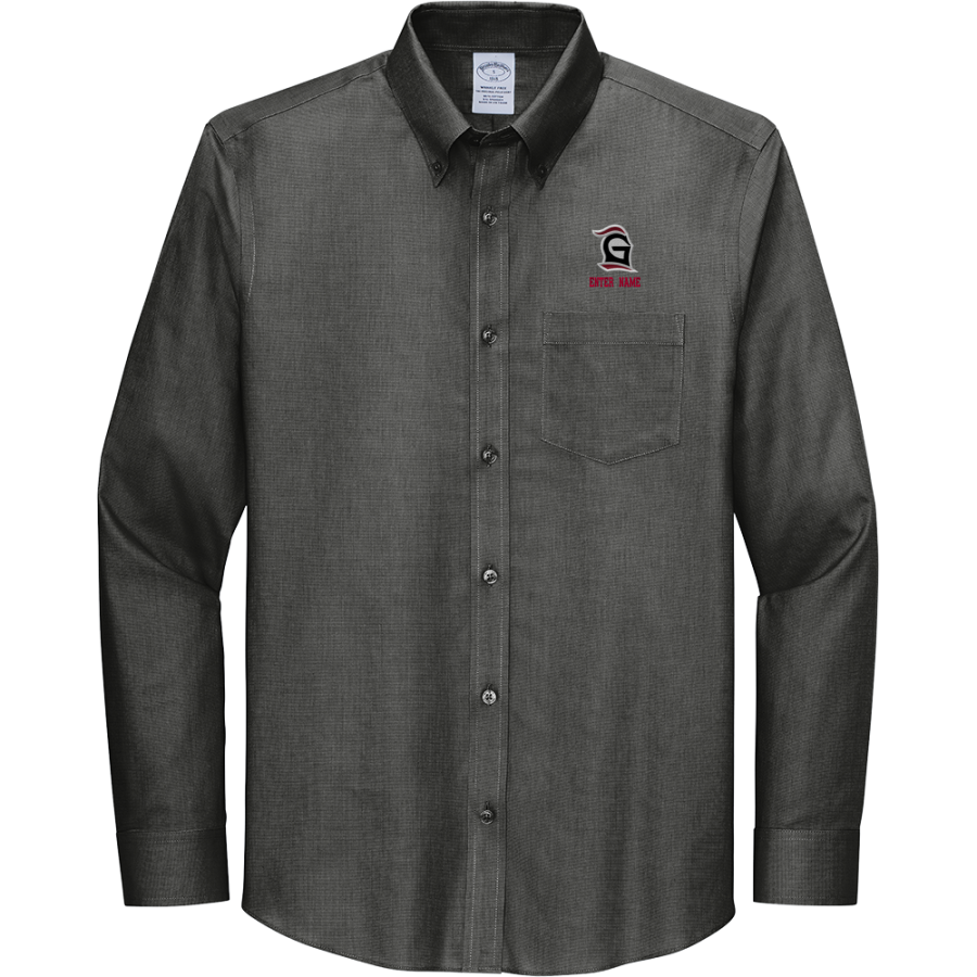 Grace College Lancers <span class="pdp-name-mascot">Grace College Lancers</span> Brooks Brothers Wrinkle-Free Stretch Nailhead Shirt