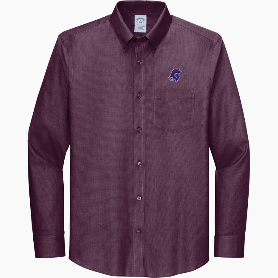 Trevecca University Trojans Brooks Brothers Wrinkle-Free Stretch Nailhead Shirt