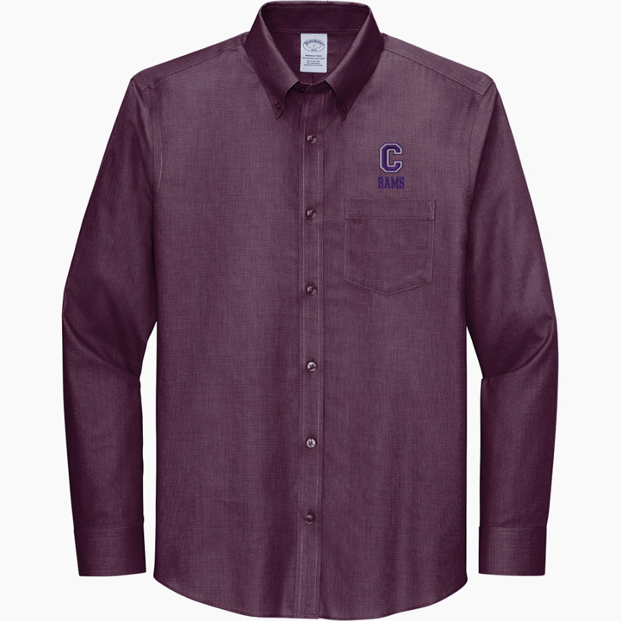 Cornell Rams Brooks Brothers Wrinkle-Free Stretch Nailhead Shirt