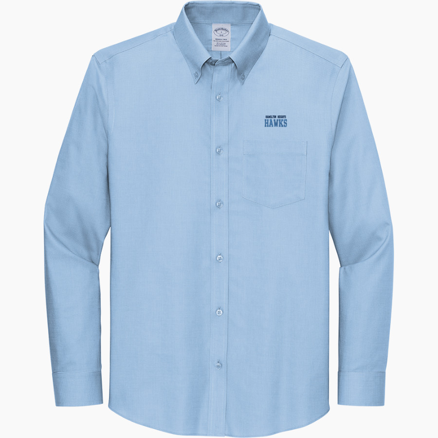 Hamilton Heights Hawks <span class="pdp-name-mascot">Hamilton Heights Christian Academy Hawks</span> Brooks Brothers Wrinkle-Free Stretch Nailhead Shirt
