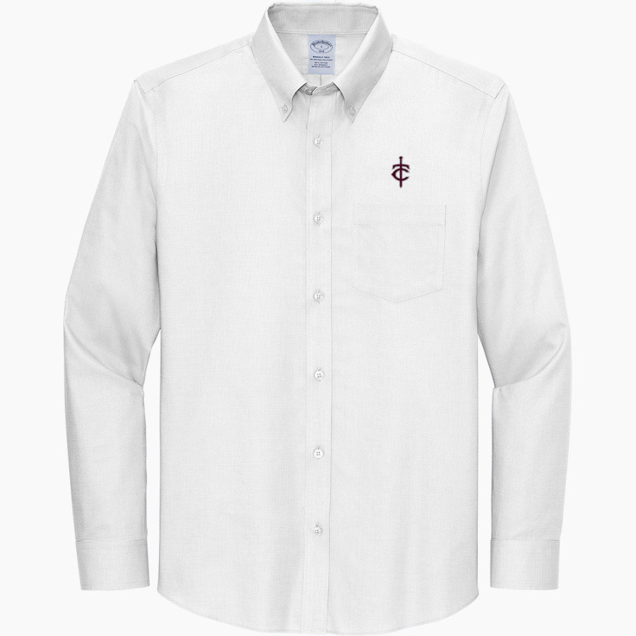 Trinity Warriors <span class="pdp-name-mascot">Trinity Christian Warriors</span> Brooks Brothers Wrinkle-Free Stretch Nailhead Shirt
