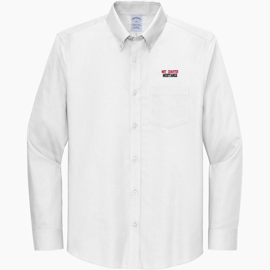 MOT Charter Mustangs Brooks Brothers Wrinkle-Free Stretch Nailhead Shirt