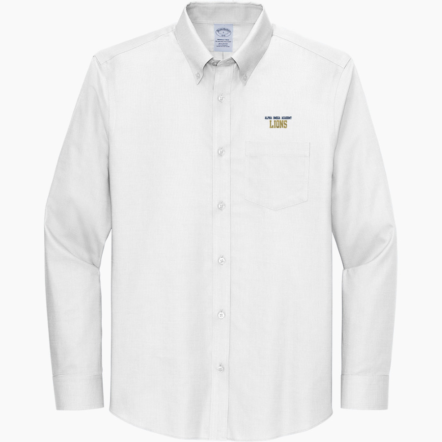 ALPHA OMEGA ACADEMY LIONS <span class="pdp-name-mascot">ALPHA OMEGA ACADEMY LIONS</span> Brooks Brothers Wrinkle-Free Stretch Nailhead Shirt
