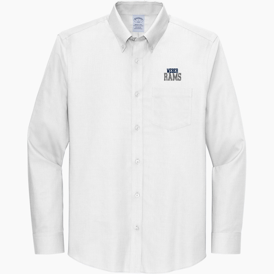 Weber Rams <span class="pdp-name-mascot">Weber Rams</span> Brooks Brothers Wrinkle-Free Stretch Nailhead Shirt