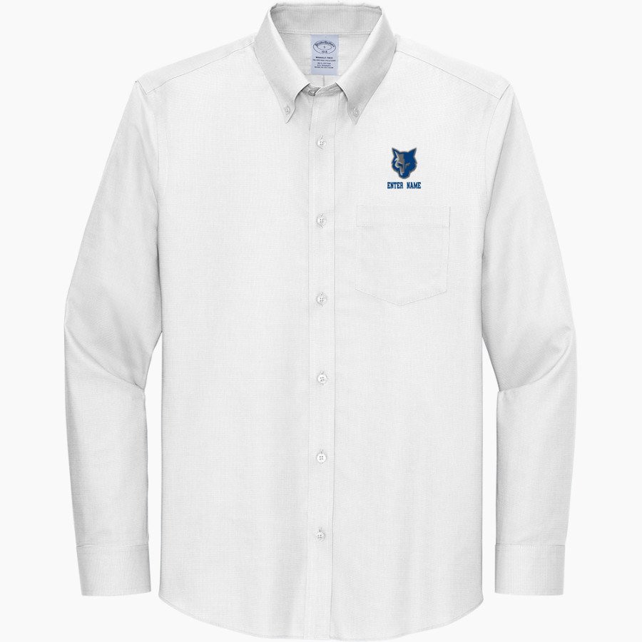 LEHMAN HIGH SCHOOL LOBOS Brooks Brothers Wrinkle-Free Stretch Nailhead Shirt