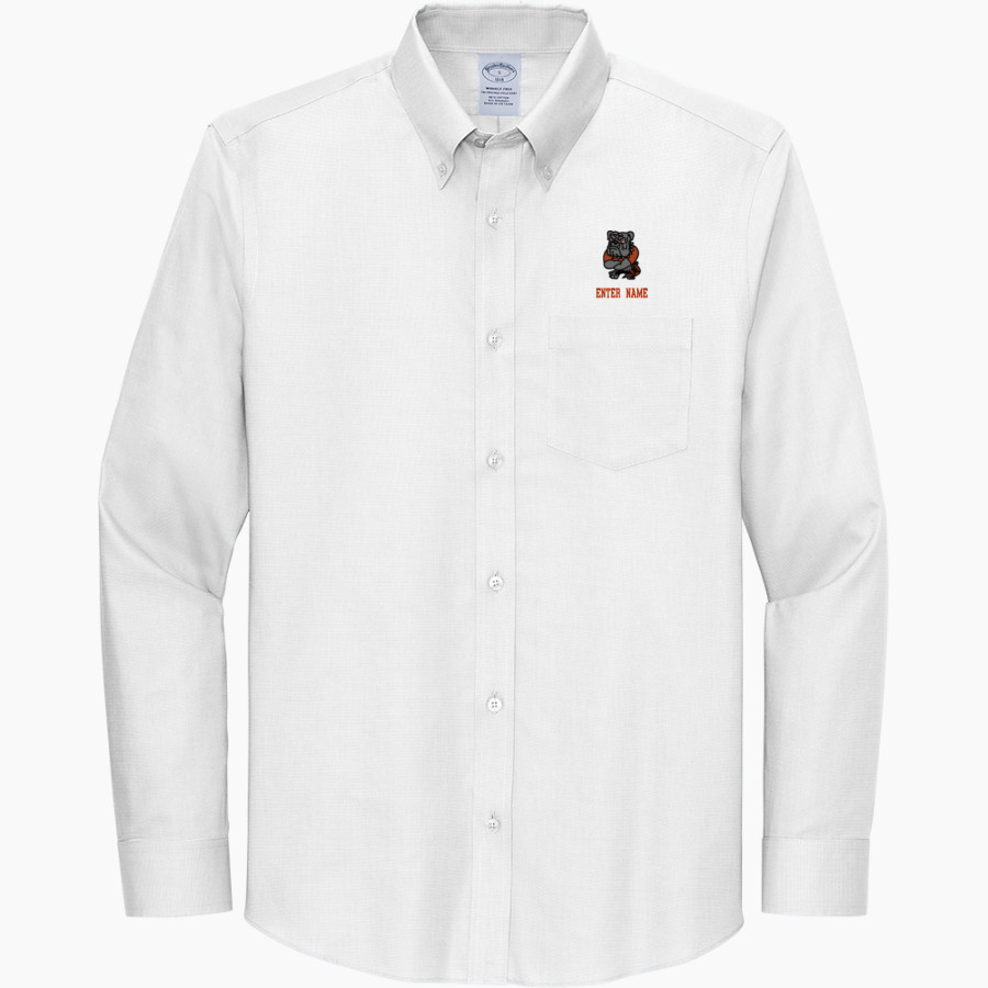 WATERLOO HIGH SCHOOL BULLDOGS <span class="pdp-name-mascot">WATERLOO BULLDOGS</span> Brooks Brothers Wrinkle-Free Stretch Nailhead Shirt