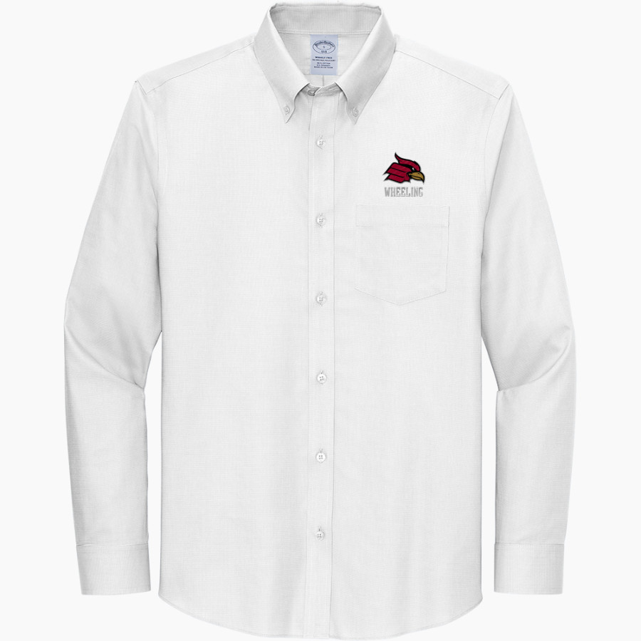 Wheeling University Cardinals Online Store <span class="pdp-name-mascot">Wheeling University Cardinals</span> Brooks Brothers Wrinkle-Free Stretch Nailhead Shirt