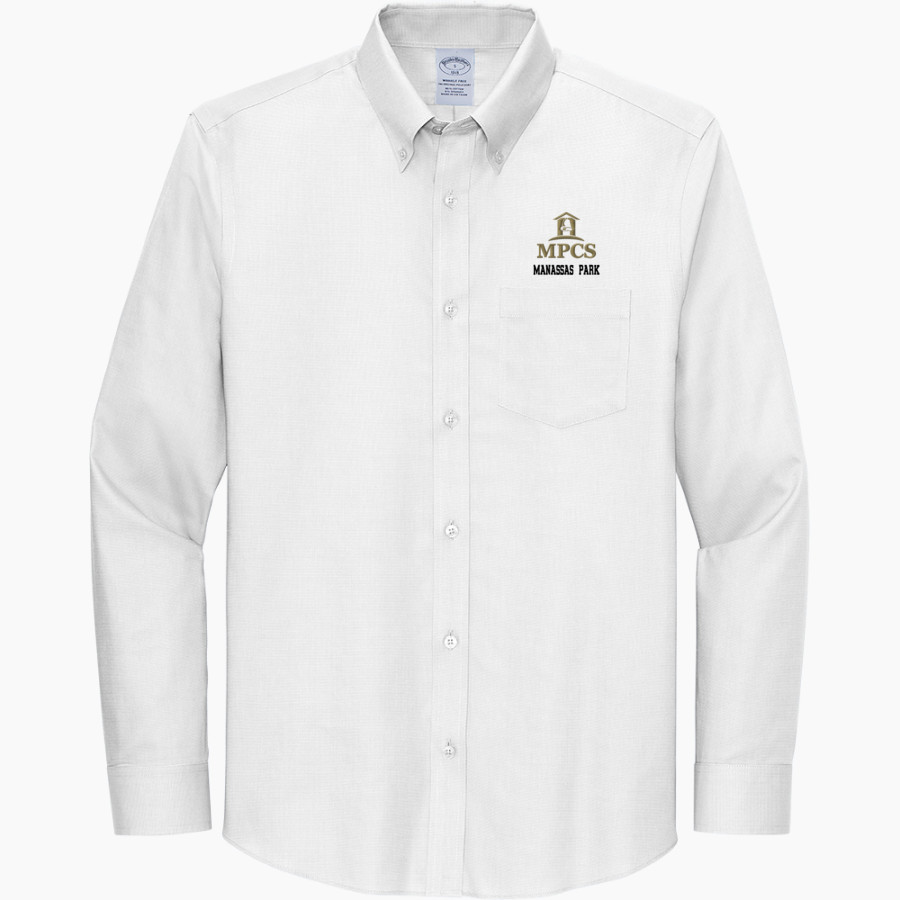 Manassas Park Cougars <span class="pdp-name-mascot">Manassas Park Cougars</span> Brooks Brothers Wrinkle-Free Stretch Nailhead Shirt