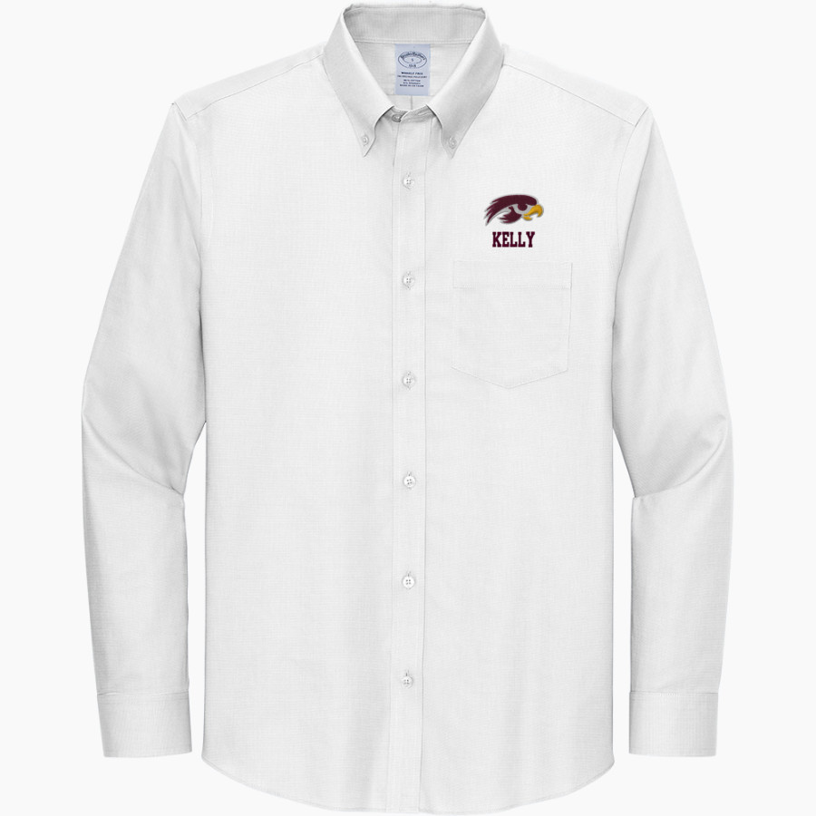 Kelly Hawks <span class="pdp-name-mascot">Kelly Hawks</span> Brooks Brothers Wrinkle-Free Stretch Nailhead Shirt