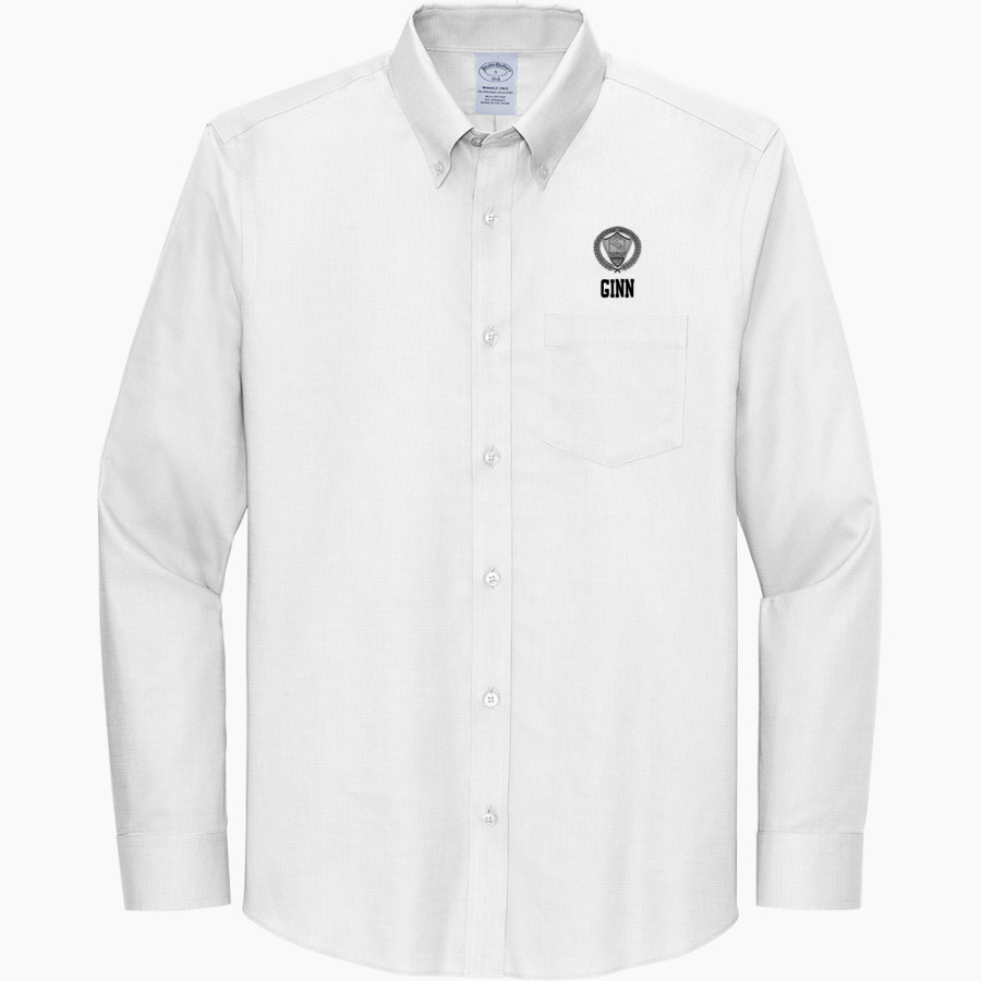 GINN ACADEMY CRAZYLEGS <span class="pdp-name-mascot">GINN CRAZYLEGS</span> Brooks Brothers Wrinkle-Free Stretch Nailhead Shirt