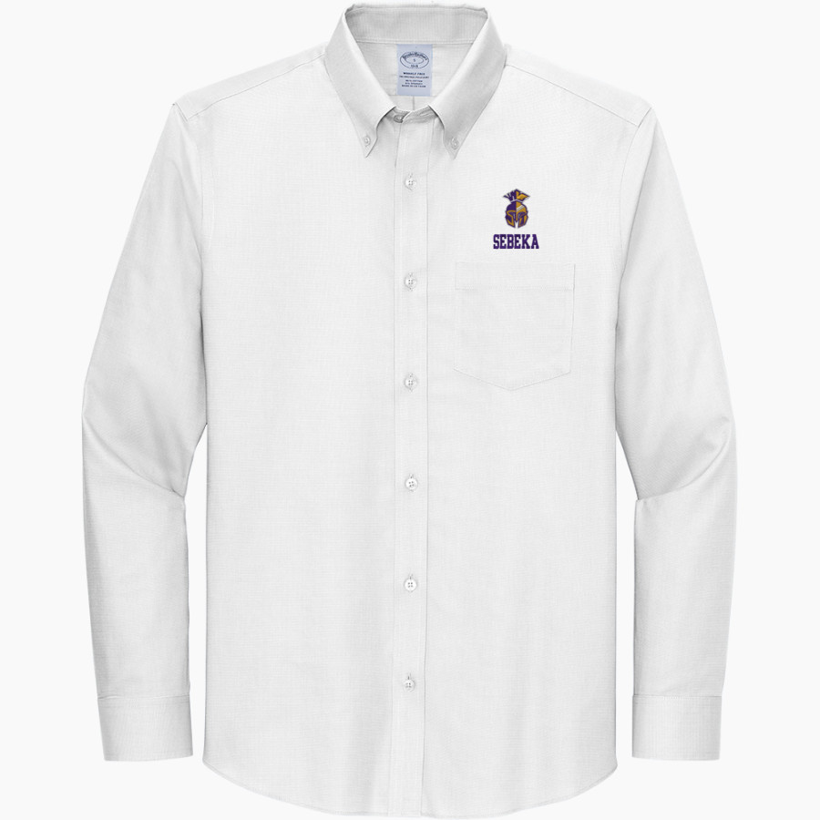 SEBEKA HIGH SCHOOL Trojans Online Store <span class="pdp-name-mascot">SEBEKA TROJANS</span> Brooks Brothers Wrinkle-Free Stretch Nailhead Shirt