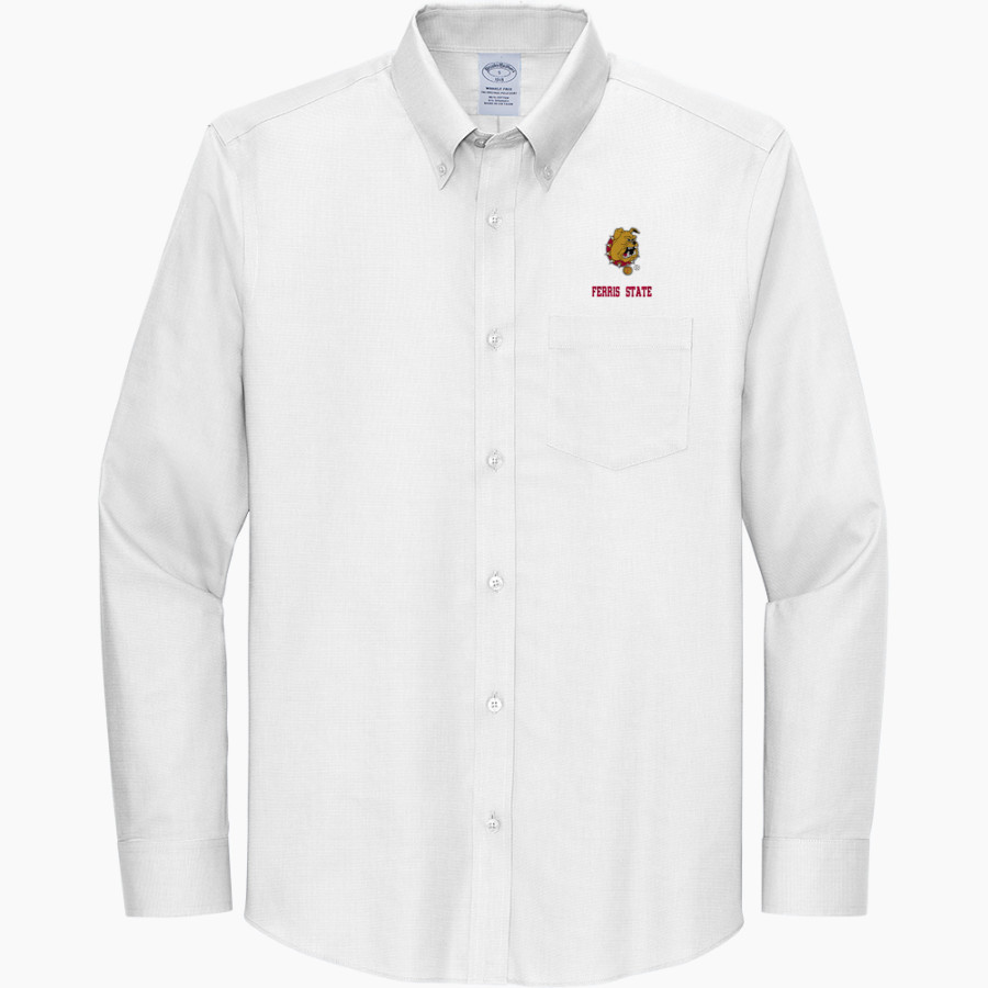 Ferris State Bulldogs <span class="pdp-name-mascot">Ferris State Bulldogs</span> Brooks Brothers Wrinkle-Free Stretch Nailhead Shirt