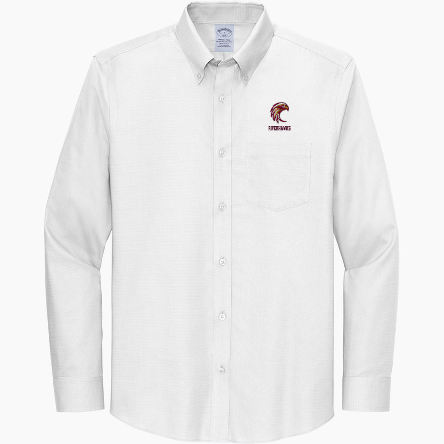 THE DALLES HIGH SCHOOL RIVERHAWKS Brooks Brothers Wrinkle-Free Stretch Nailhead Shirt