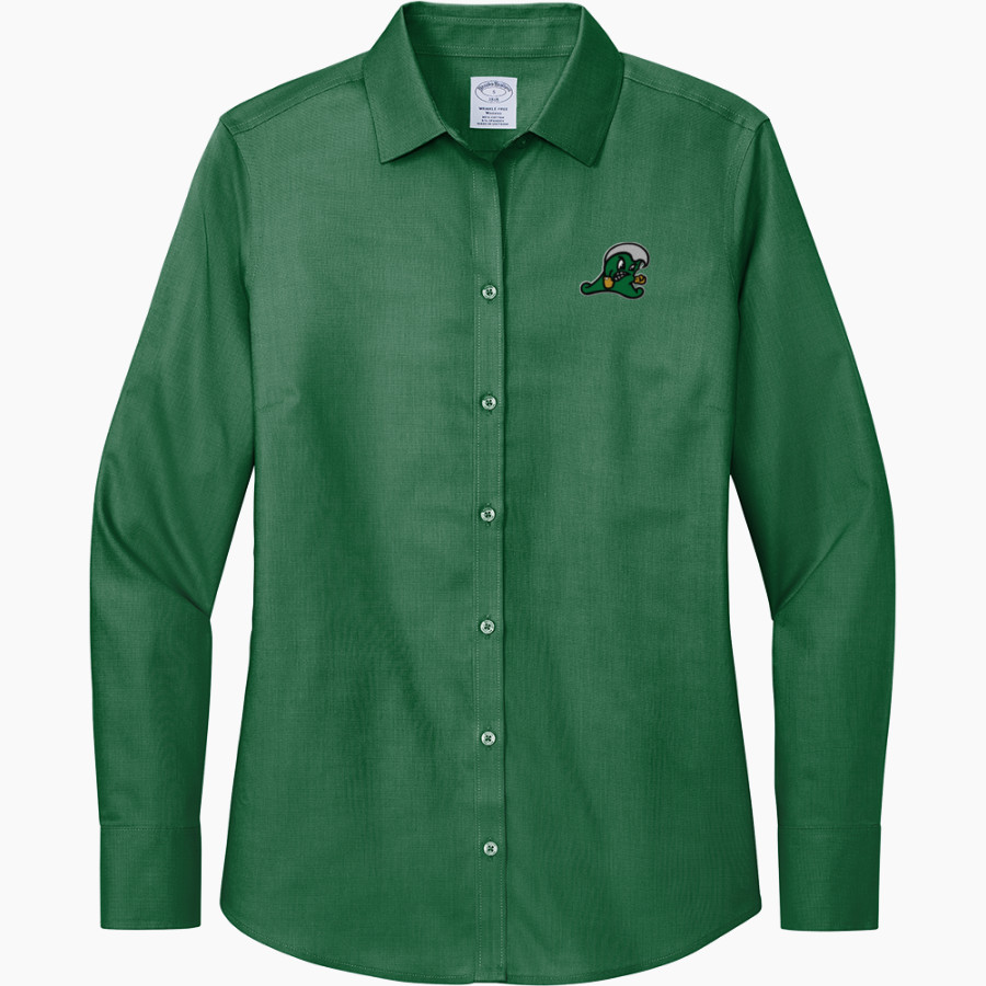 Summerville Green Wave <span class="pdp-name-mascot">Summerville Green Wave</span> Brooks Brothers Women's Wrinkle-Free Stretch Nailhead Shirt