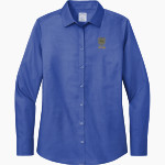 EAST NOBLE HIGH SCHOOL KNIGHTS <span class="pdp-name-mascot">EAST NOBLE KNIGHTS</span> Brooks Brothers Women's Wrinkle-Free Stretch Nailhead Shirt Front Thumbnail