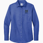 Merrill Mustangs Brooks Brothers Women's Wrinkle-Free Stretch Nailhead Shirt Front Thumbnail