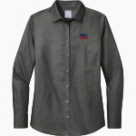 Oswalt Eagles <span class="pdp-name-mascot">Oswalt Academy Eagles</span> Brooks Brothers Women's Wrinkle-Free Stretch Nailhead Shirt Front Thumbnail