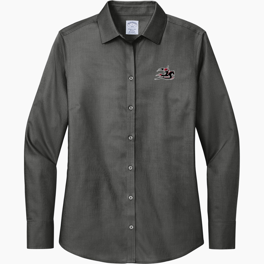 LuHi Crusaders <span class="pdp-name-mascot">LuHi Crusaders</span> Brooks Brothers Women's Wrinkle-Free Stretch Nailhead Shirt