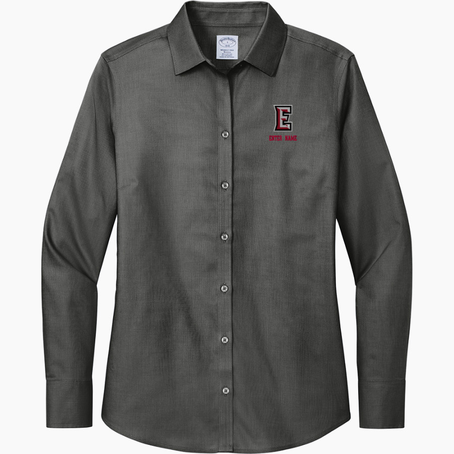 Everett Trojan <span class="pdp-name-mascot">Everett Trojans</span> Brooks Brothers Women's Wrinkle-Free Stretch Nailhead Shirt