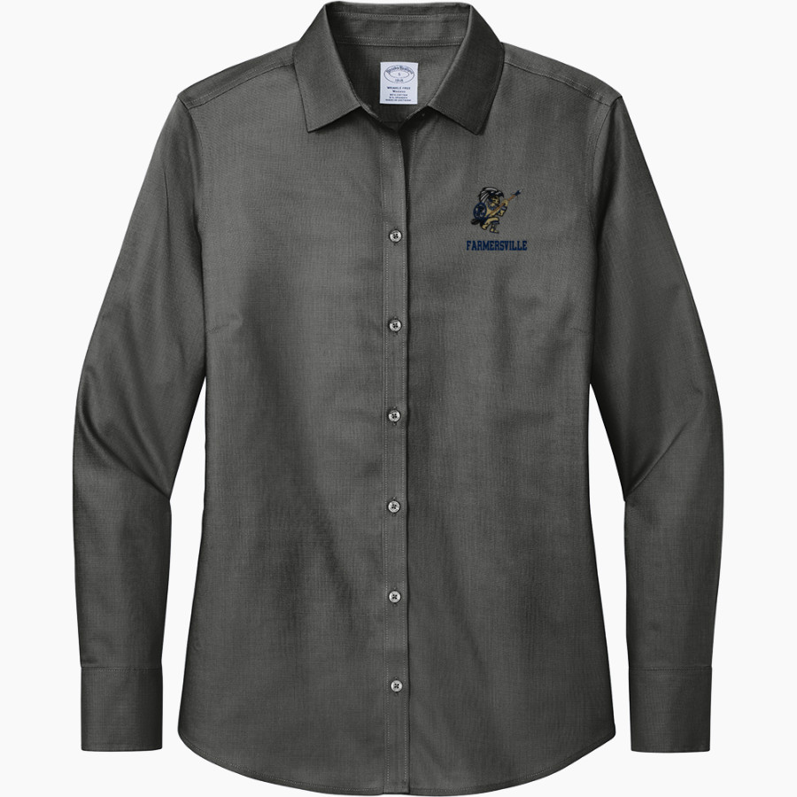 FARMERSVILLE HIGH SCHOOL AZTECS <span class="pdp-name-mascot">FARMERSVILLE AZTECS</span> Brooks Brothers Women's Wrinkle-Free Stretch Nailhead Shirt