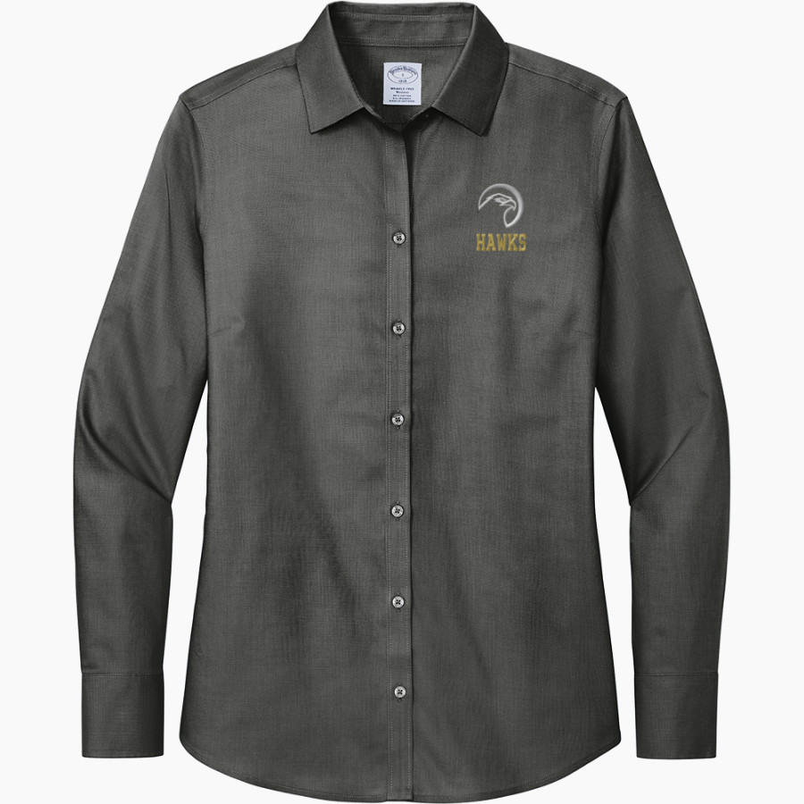 Holy Trinity Hawks <span class="pdp-name-mascot">Holy Trinity Hawks</span> Brooks Brothers Women's Wrinkle-Free Stretch Nailhead Shirt