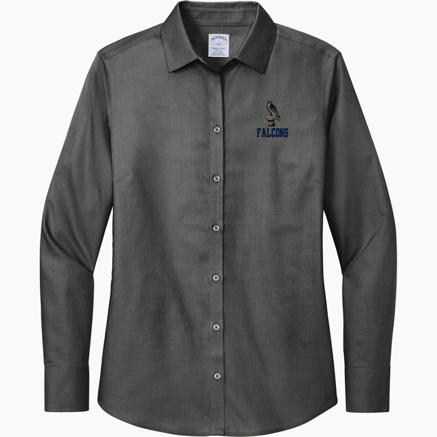 TopBridge Academy Falcons <span class="pdp-name-mascot">TopBridge Academy Falcons</span> Brooks Brothers Women's Wrinkle-Free Stretch Nailhead Shirt