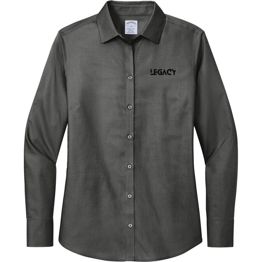 Legacy Baseball Academy Legacy <span class="pdp-name-mascot">Legacy Baseball Academy</span> Brooks Brothers Women's Wrinkle-Free Stretch Nailhead Shirt