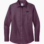 PWC Panthers Sideline Store Brooks Brothers Women's Wrinkle-Free Stretch Nailhead Shirt Front Thumbnail