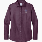 BEMENT MIDDLE SCHOOL BULLDOGS Brooks Brothers Women's Wrinkle-Free Stretch Nailhead Shirt Front Thumbnail