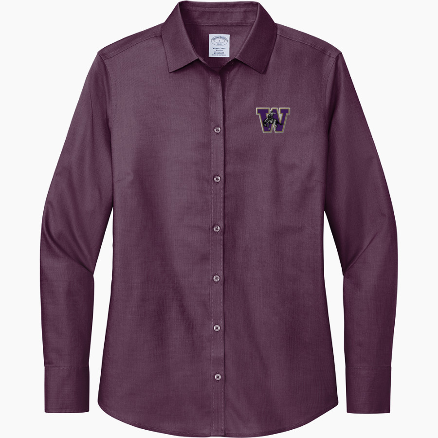 Wickenburg Wranglers <span class="pdp-name-mascot">Wickenburg Eagles</span> Brooks Brothers Women's Wrinkle-Free Stretch Nailhead Shirt