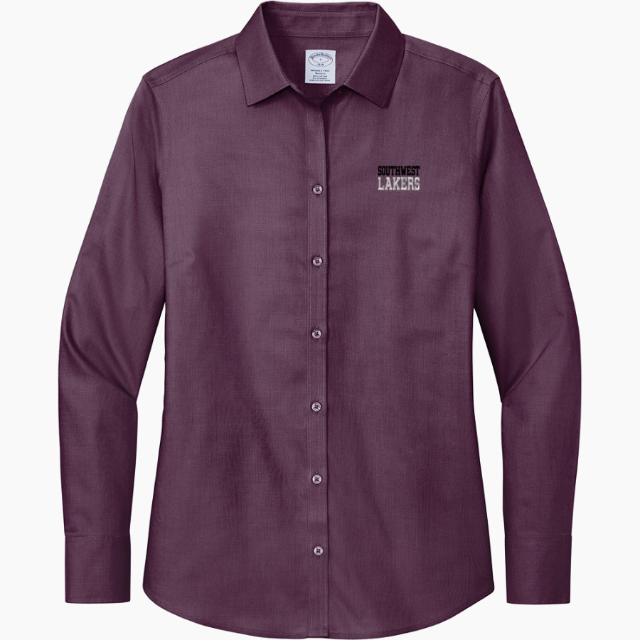 Southwest Lakers <span class="pdp-name-mascot">Minneapolis Southwest Lakers</span> Brooks Brothers Women's Wrinkle-Free Stretch Nailhead Shirt