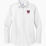 WILLISTON HIGH SCHOOL RED DEVILS Brooks Brothers Women's Wrinkle-Free Stretch Nailhead Shirt Front Thumbnail
