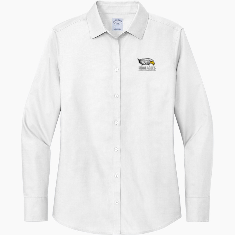 Hawaii Baptist Eagles <span class="pdp-name-mascot">HBA Eagles</span> Brooks Brothers Women's Wrinkle-Free Stretch Nailhead Shirt
