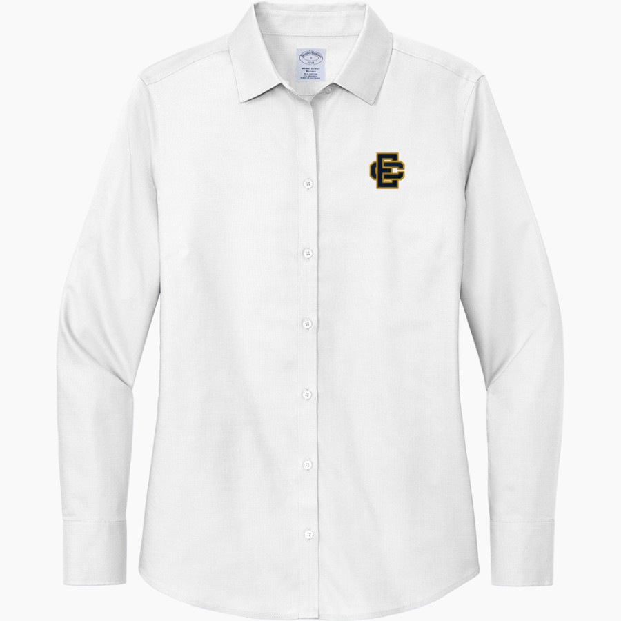 Elm Creek Buffaloes <span class="pdp-name-mascot">Elm Creek Buffaloes</span> Brooks Brothers Women's Wrinkle-Free Stretch Nailhead Shirt