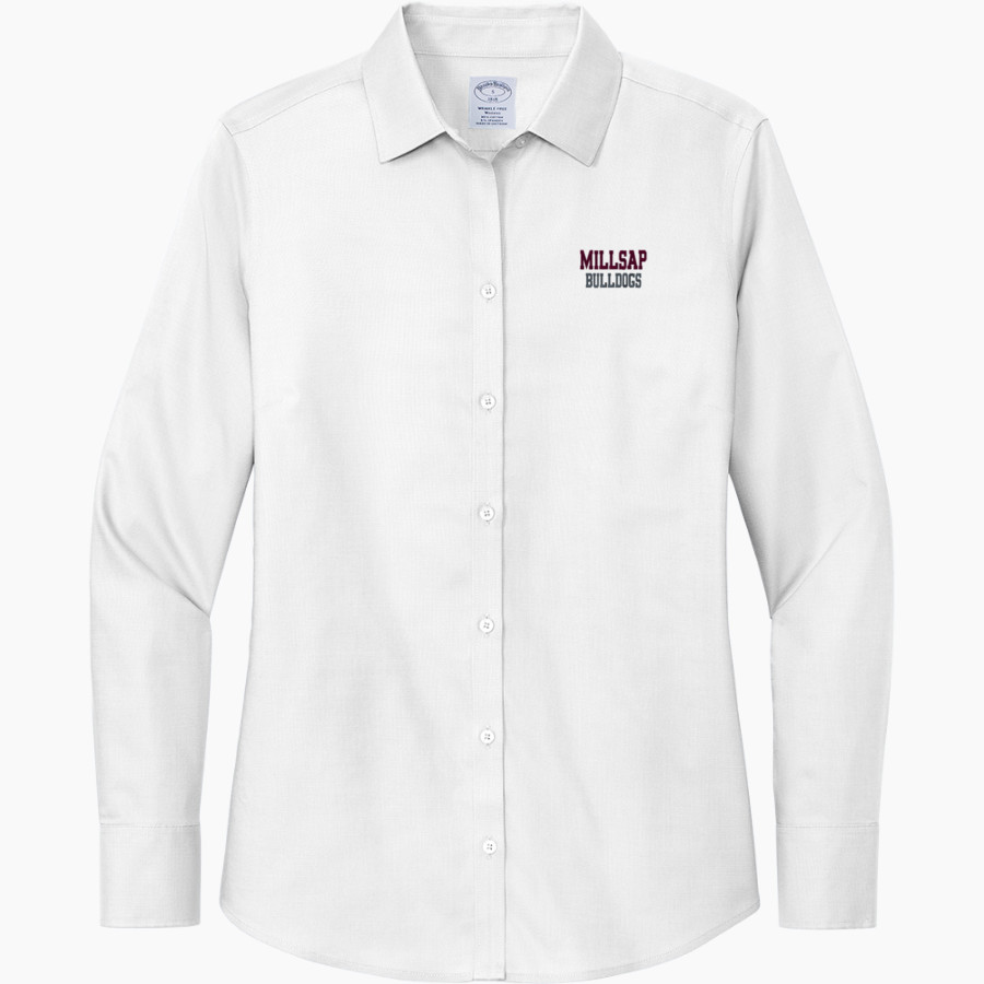 MILLSAP HIGH SCHOOL BULLDOGS <span class="pdp-name-mascot">MILLSAP BULLDOGS</span> Brooks Brothers Women's Wrinkle-Free Stretch Nailhead Shirt