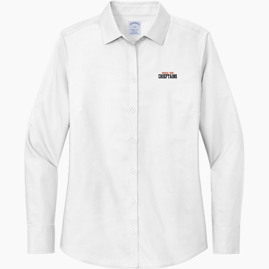 DOWAGIAC UNION SCHOOLS CHIEFTAINS <span class="pdp-name-mascot">DOWAGIAC UNION CHIEFTAINS</span> Brooks Brothers Women's Wrinkle-Free Stretch Nailhead Shirt